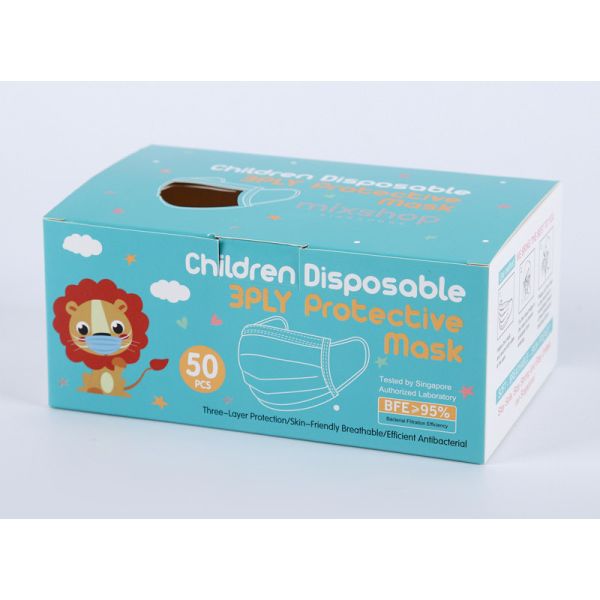 S&J Kids disposable face mask 3 ply medical face mask anti dust