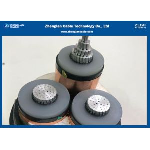 33KV Three Core Aluminum Medium Voltage Power Cables XLPE Insulated PVC Sheathed