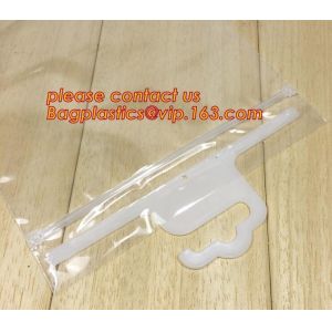 shirt packaging bags, Hanger frosted plastic bags,PVC plastic packaging bag hook