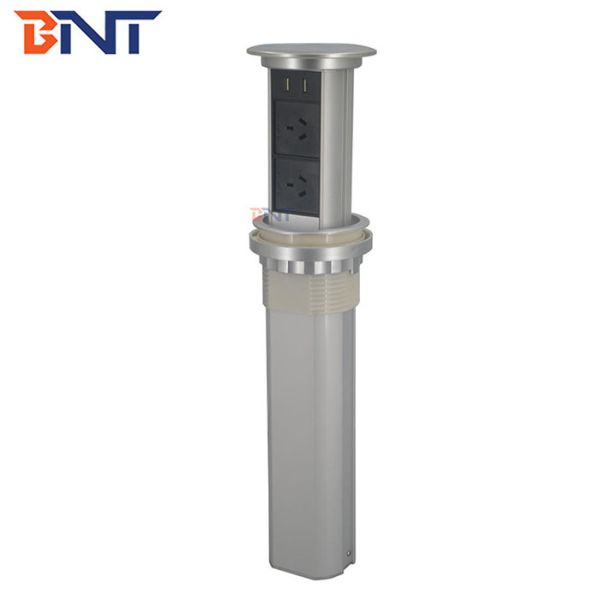 Buy Aluminum Alloy Desk Mounted Kitchen Pop Up Plug Socket at wholesale prices