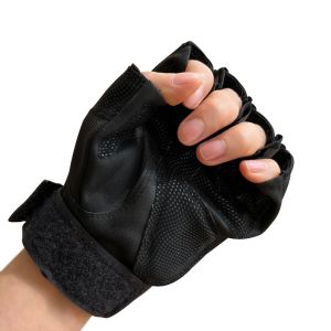 Outdoor Activities Half Finger Touch Screen Hand Protection PU/Nylon/Fiber