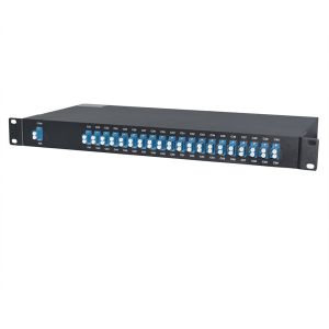 Customized 40CH AAWG DWDM Mux Demux Dual Fiber FMU 1U Rack Mount Dense