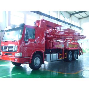 125M3 / H 21m Concrete Pump Truck With With Big Bearing Capacity And Small Swing