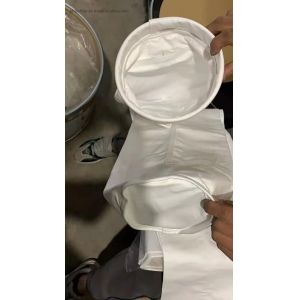Polyester Fiberglass Filter Cloth , Acrylic Aramid Dust Filter Bag