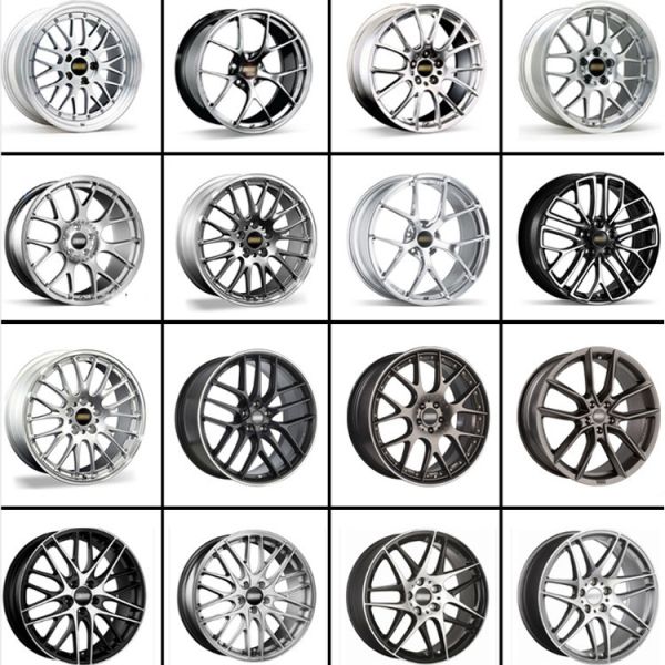 Customized 2 piece brushed polished luxury forged wheel rim for sale