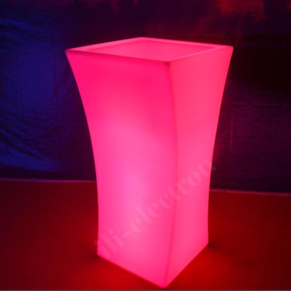 Illuminated Light Up Flower Pot Rechargeable for Home Garden Hotel