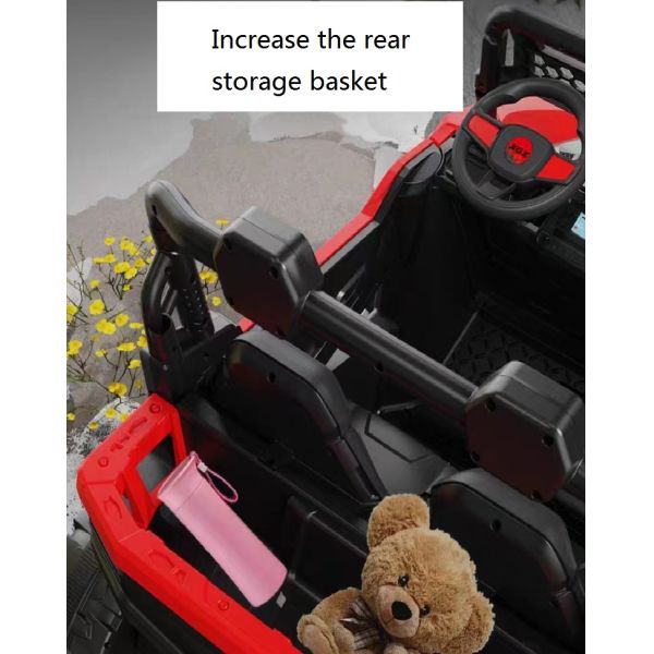 4x4 Electric Buggy Car for Kids Four-wheel Drive Leather Seat and Baking Paint Option