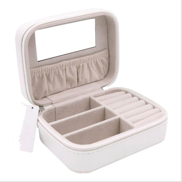 Buy 13cm 11cm 6cm Small Jewelry Box With Mirror Multi Layer For Earrings Earrings Rings at wholesale prices