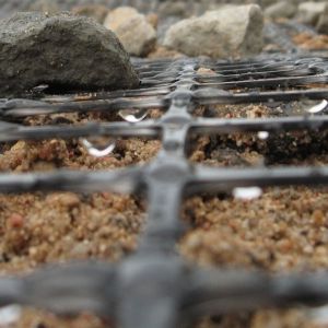 25kn Tensile Strength Biaxial Plastic Geogrid For Road Construction