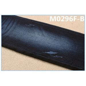 Jeans 363g 92 Cotton 6 Polyester Dual Core Dualfx Indigo Denim Fabric