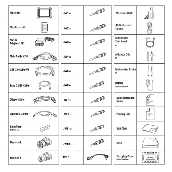 Autel Maxisys MS909CV Heavy Duty Bi-Directional Diagnostic Scanner With Bluetooth J2534 VCI