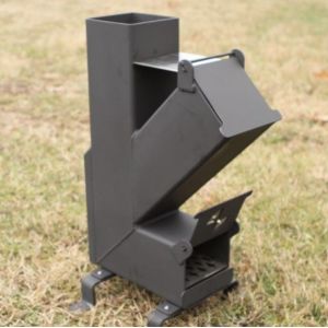 Customized Logo Flat Pack Rocket Stove for Compact and Portable Design