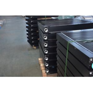 construction machinery aluminum oil cooler with bar and plate construction