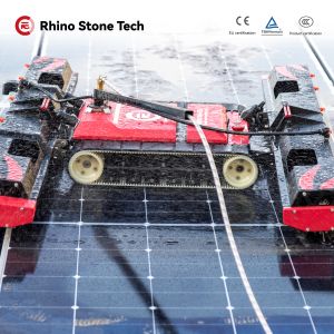 Remote Controlled PV Module Cleaner Solar Cleaning Equipment Maintenance Robot