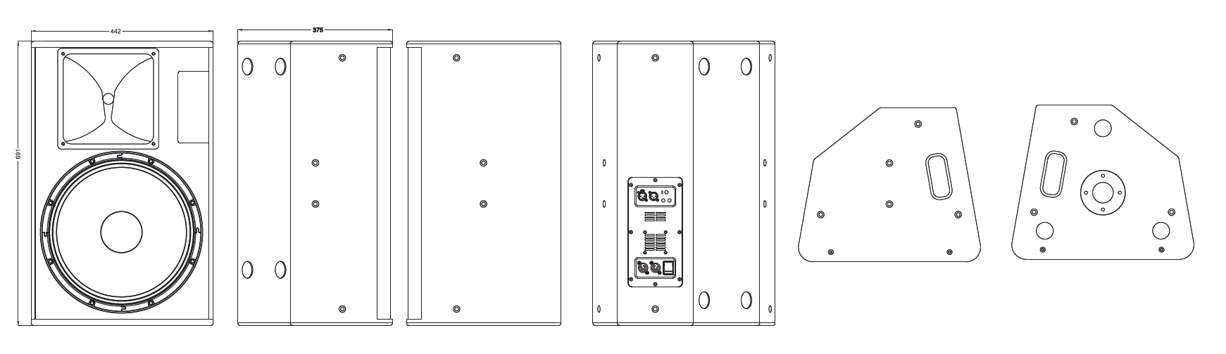 15 inch Active full range loudspeaker with 600W amplifier for conference room, nightclub, disco, indoor stage, bar, church