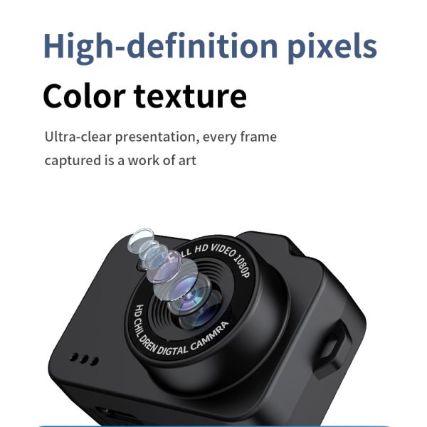 Mini Keychain Camera With Screen HD 1080P Portable Retro Kids Cam Ultra Compact Pocket DV Video Recorder