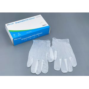 Quality 4.07g 0.12mm Disposable Pvc Vinyl Examination Gloves for sale