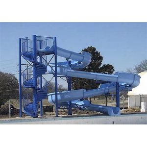 Swimming Pool Game Water Adventure Play Equipment Spiral Fiberglass Slide