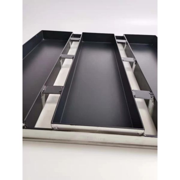 Non Stick 1.5mm 3 Strapped Flat Tray Aluminized Steel Baking Pans