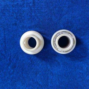 ZrO2 UC205 Ceramic Insert Ball Bearing PTFE Cage With Adapting Thread In
