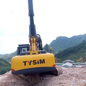 KR125C Hydraulic Piling Rig Bored Pile Drilling Machine With CAT Chassis Max.