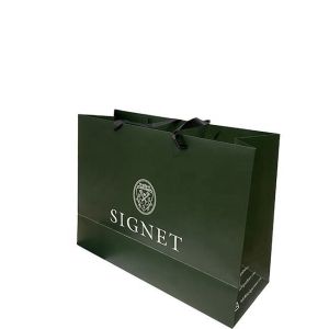 Quality Customized Gift Jewelry Paper Bags with Logo and Handles for sale
