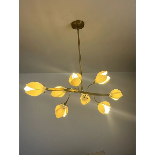 Flower Big Chandelier Interior Designer Ceramic Pendant Lamp Home Decoration For Dinning Room