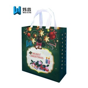 Fashion Eco-friendly Christmas festival Market pp Non Woven shopping bag