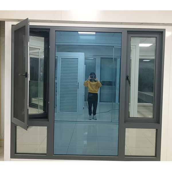 Buy Customizable Size Aluminum Swing Window with Aluminum Alloy Frame and 10-Year Warranty at wholesale prices