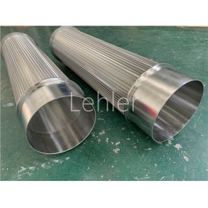 Dia 230mm Duplex Steel Wedge Wire Cylinder For Strainer