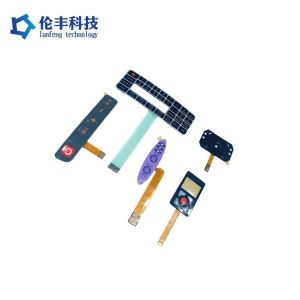 Flat Buttons PET Membrane Switch with 3M9080 Adhesive and LED/EL Technology