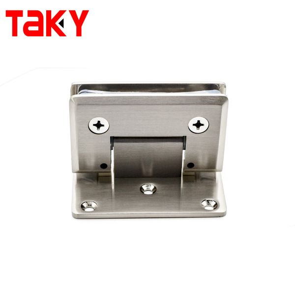 Heavy Duty Stainless Steel Wall Mount Square Bathroom Shower Glass Door Hinges