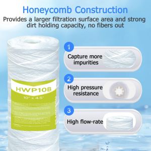 10" PP String Wound Filter Cartridge for Food and Beverage Farms Filtration