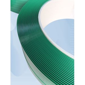 Green Embossed Pallet Strapping Belt Clip / Hot Melt Locking