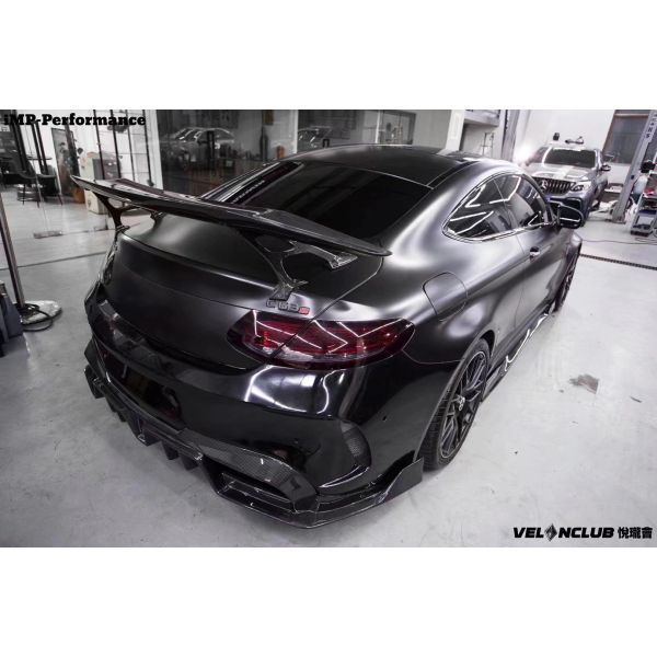 Auto Parts for Mercedes C63 Coupe Carbon Fiber Spoiler W205 C63 C63S Upgraded IMP-style GT Tail Spoiler