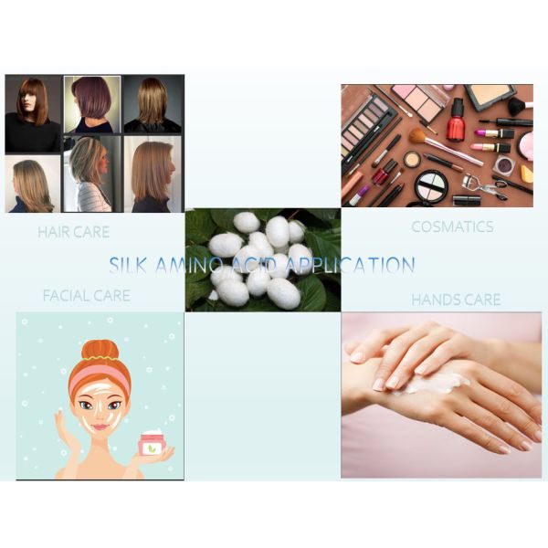 Silk Amino Acid Silk Fibroin Silk Peptide Water Soluble Powder For Cosmetic Material