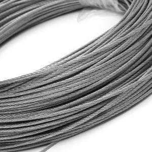 6.3mm 6X19 S Seale 1770 MPa Galvanized Elevator Governor Cable Steel Wire Rope