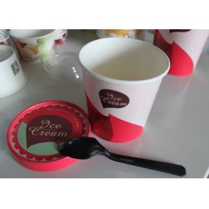 Branded Disposable Ice Cream Paper Cups with Our Design