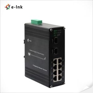 China Industrial 8-port 10/100/1000Base-T + 2-port 1000BASE-X Ethernet Switch on sale