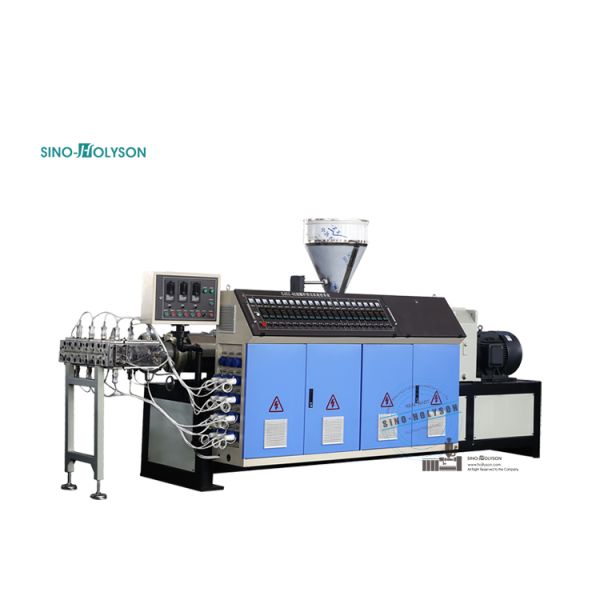 CE ISO Certified SJZ-80/156 Conical Twin Screw Extruder for PVC Wall Panel Production