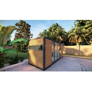 Prefabricated Modular Container Wooden Houses Container Flat Packaging Removable