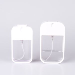 Transparent PETG Credit Card Perfume Bottle 45ml With Silicone Holder