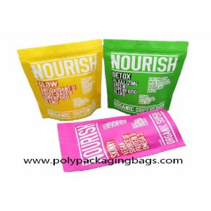 SGS Zipper Top Gravure Printing Aluminum Foil Packaging Bags