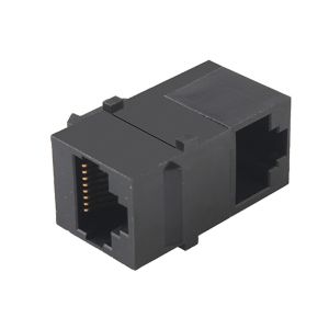 8P8C Female To Female 90° Angle RJ45 Keystone Modular Jack