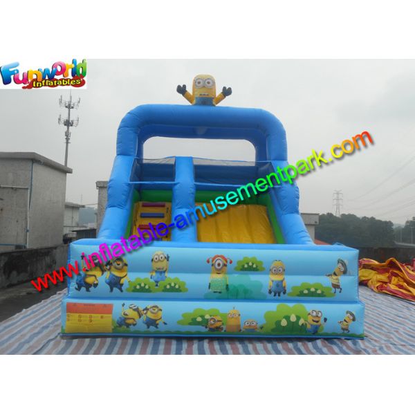 Small Dry Commercial Minion Inflatable Slide with 0.55mm PVC tarpaulin Material
