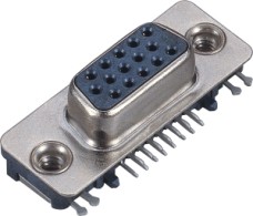 Quality WCON IO Connector for Computer 15 Pin D-Type Connector Female Connectors for sale