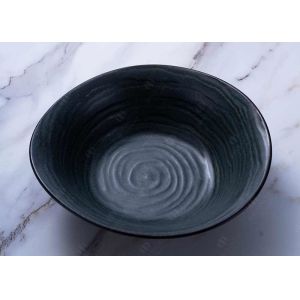 Dark Night Color 12Pc Reactive Glaze Dinnerware Set For Hotel Restaurant