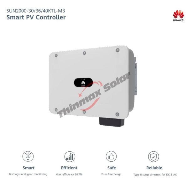 Huawei Solar Inverter 40kw SUN2000 40KTL-M3 three phase commercial on grid solar inverter
