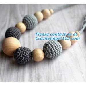 Rainbow Crochet necklace, cotton Nursing necklace Fashion Accessory, crochet,