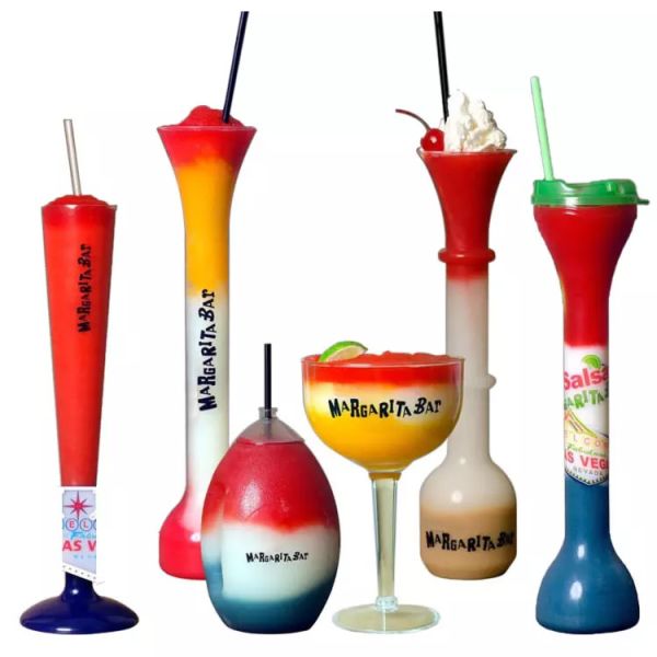 Buy Fruit Juice Drinking Party Yard Cups With Lid And Straw at wholesale prices